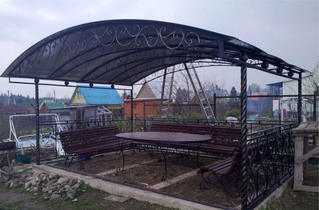 расположение беседки на участке